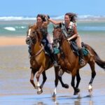 Galloping on Mimizan beach